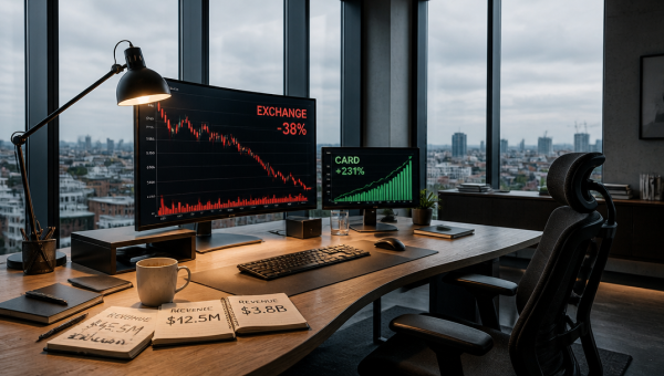 Gemini Q2 Revenue Rises to $45.5M as Card Business Offsets Trading Collapse