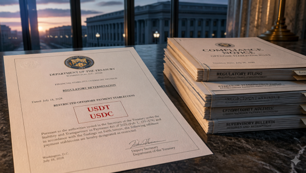 Treasury Sets July 2028 Deadline for Offshore Stablecoins in US