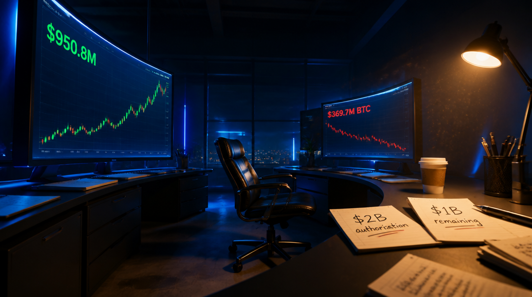 Strategy Spends $950.8M on STRC Buybacks, Outpacing Bitcoin Buys