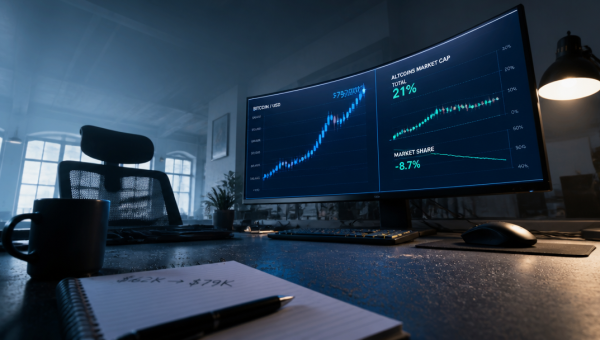 Altcoins Gain 21% but Lose Ground to Bitcoin Ahead of Fed Decision
