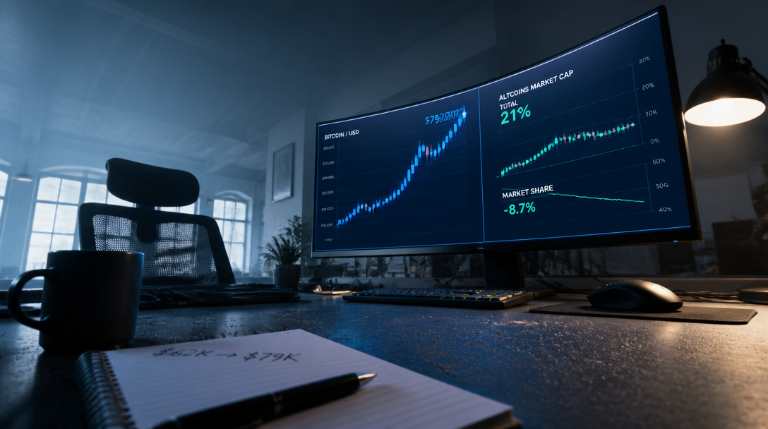 Altcoins Gain 21% but Lose Ground to Bitcoin Ahead of Fed Decision