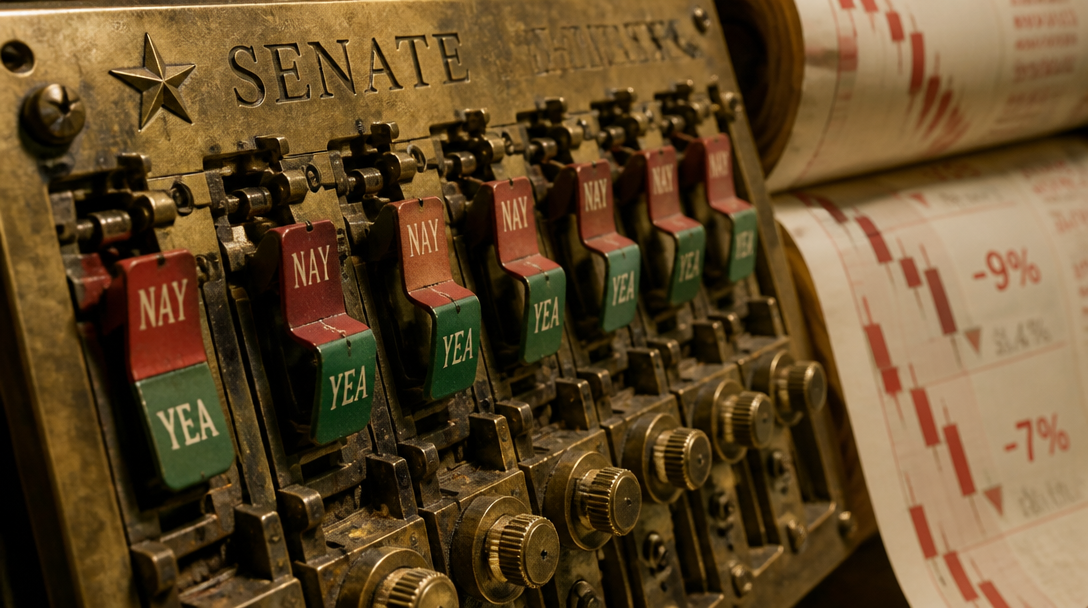Senate Rejects Clarity Act; Coinbase, Circle Fall Over 8%