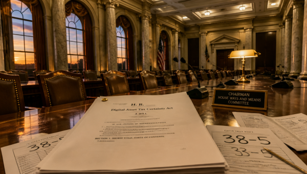 House Panel Passes Digital Asset Tax Certainty Act 38-5