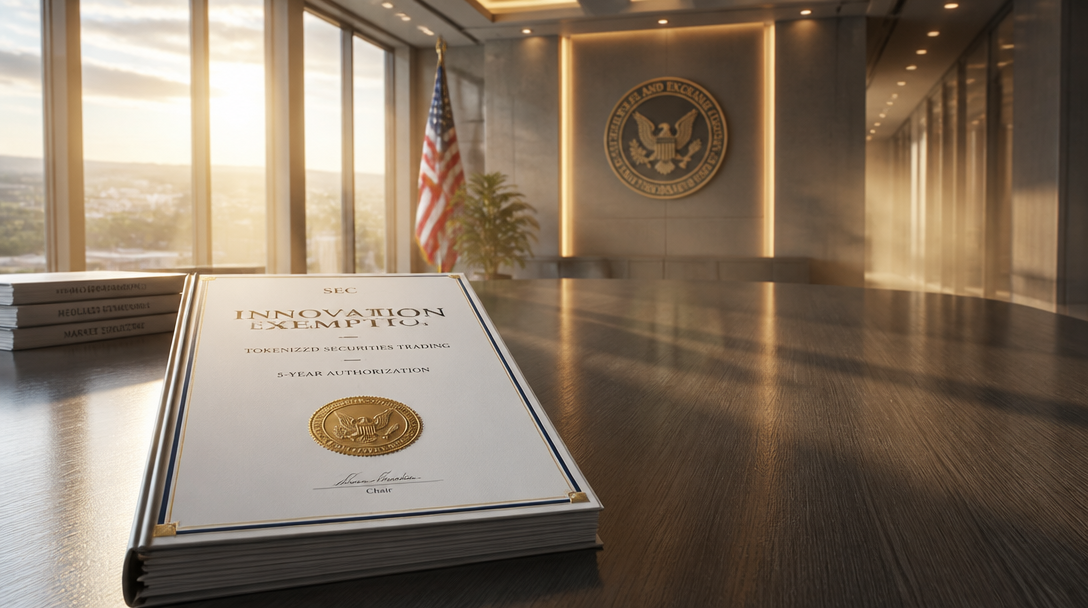 SEC Approves 5-Year Tokenized Stocks Trading Exemption