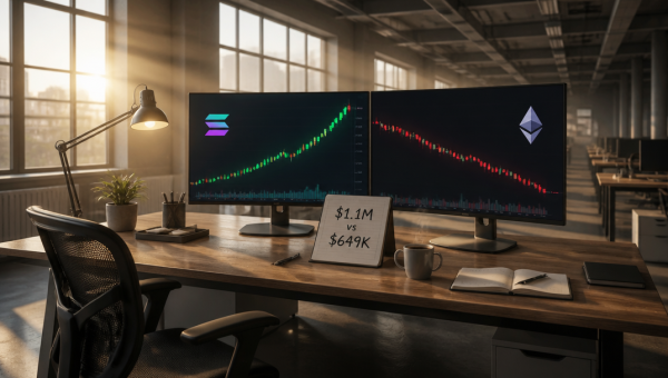 Solana Generated $1.1M in Fees vs Ethereum’s $649K on Sept. 22