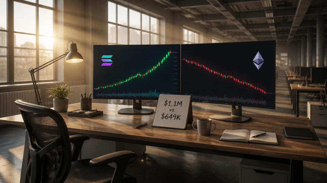 Solana Generated $1.1M in Fees vs Ethereum’s $649K on Sept. 22
