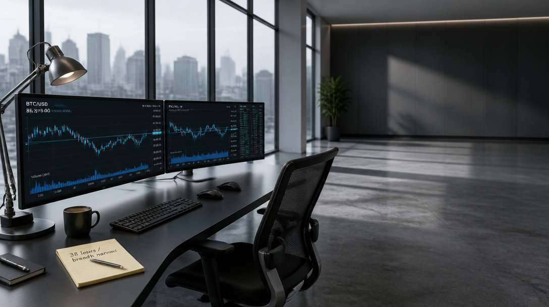 Bitcoin Consolidates Near $86K as Rally Narrows to 38 Losers
