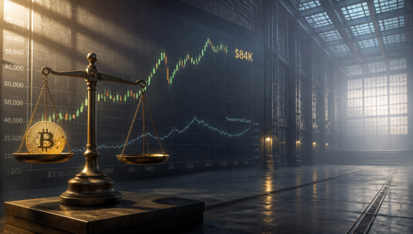Bitcoin Holds $84K as Treasury Yields Stabilize