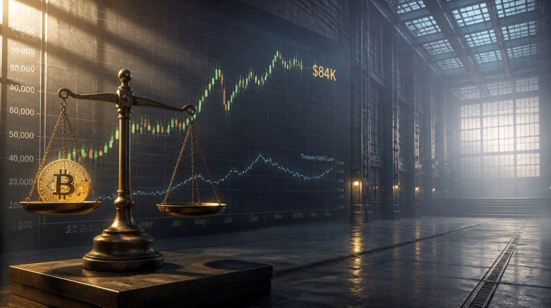 Bitcoin Holds $84K as Treasury Yields Stabilize