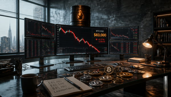 Bitcoin Falls to $83K as Altcoins Unwind Friday Gains on Oil Surge