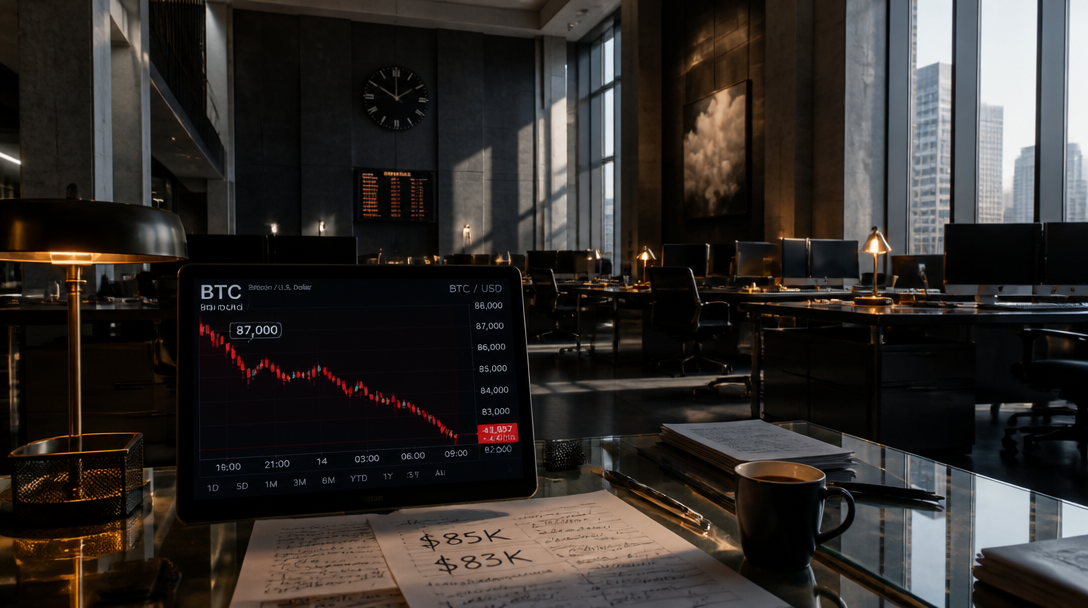 Bitcoin Dips Below $83K as Asia Markets Sell