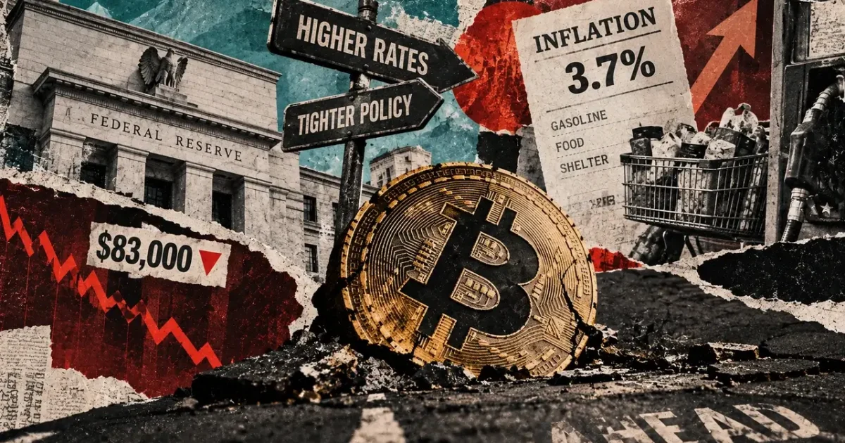 Bitcoin Falls Below $83,000 as Hot Inflation Data Revives October Rate Hike Odds