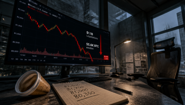 Bitcoin Speculators Move 55K BTC to Exchanges Amid $1.1B Liquidations