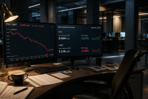 Ethereum Open Interest Rose 2.27% in ETH While USDT Value Fell 6.58%