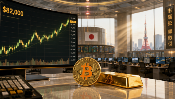 Bitcoin Recovers to $82K as Yen Reversal Triggers Crypto Liquidations