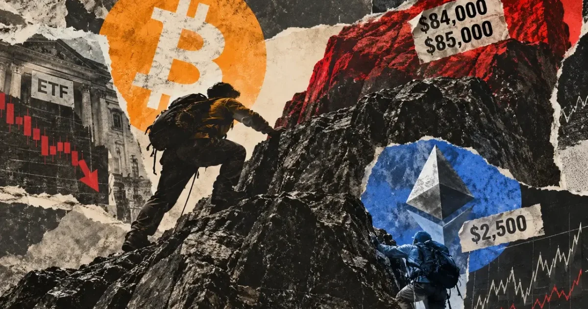 Bitcoin Climbs Above $84,000 as Ethereum Reclaims $2,500