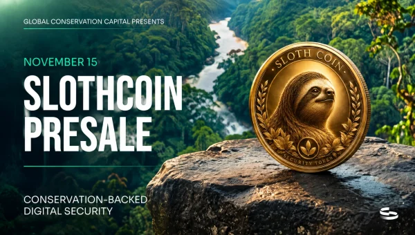 Global Conservation Capital Announces November 15 Presale Launch of Sloth Coin (SLOC)