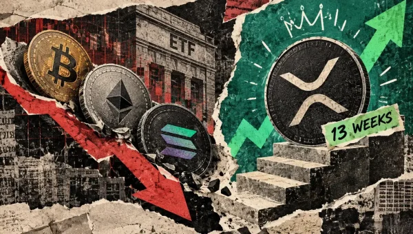 XRP ETFs Extend 13-Week Streak as BTC, ETH, SOL Shed $1.25B